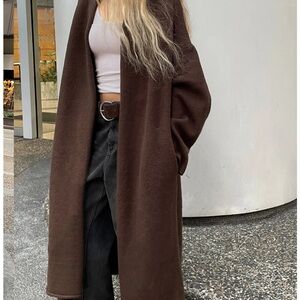 Elegant Brown Women's Coat